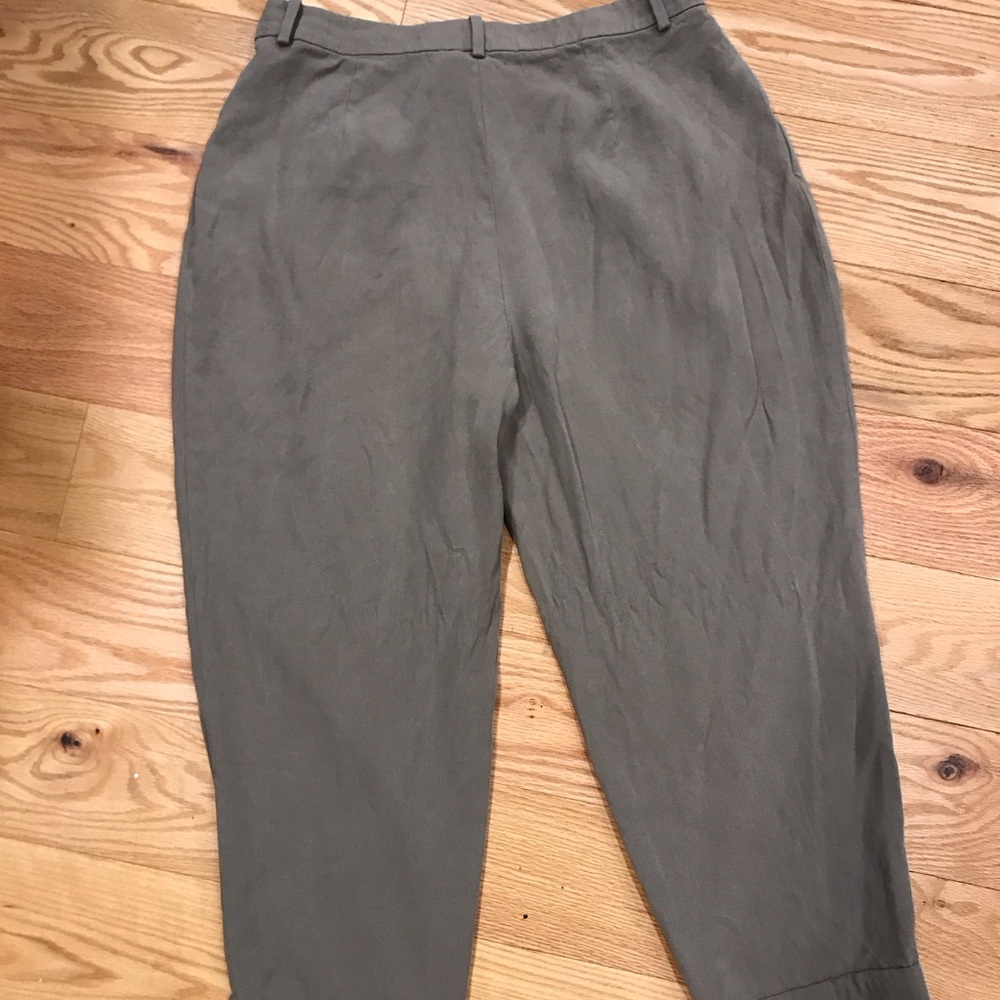 Everlane grayish Green High-Waisted Pants